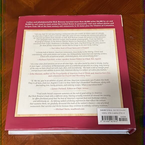 A Century of Restaurants Hardcover Book Recipes History Pictures - Picture 3 of 6